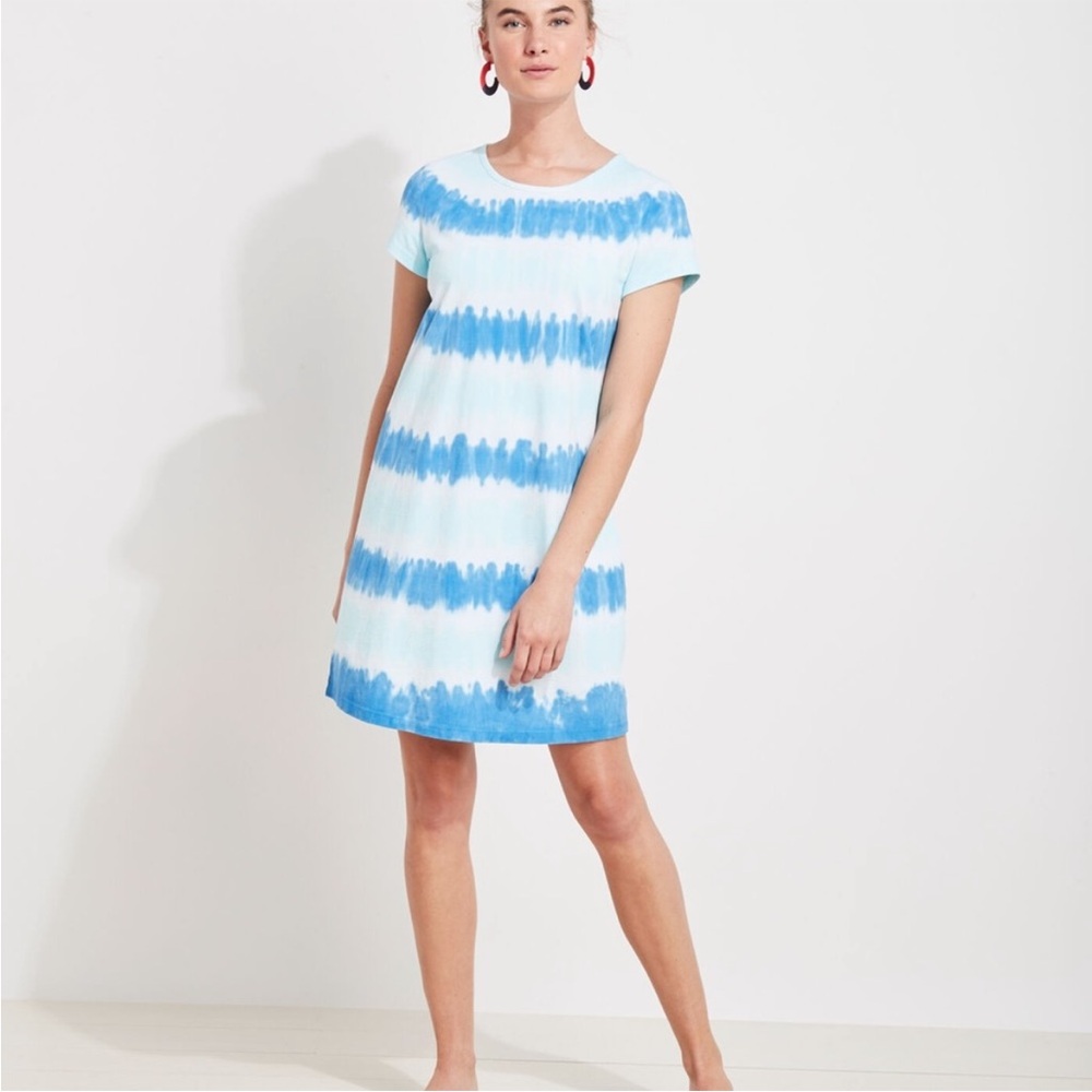 Vineyard Vines Women’s Madaket Tee Dress Tie-Dyed Size XS Flawed